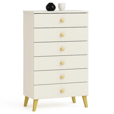 Commode AKORD MOBI Cachemire 60 cm 6 tiroirs fa&ccedil;ade Cachemire 60x37x104 cm 