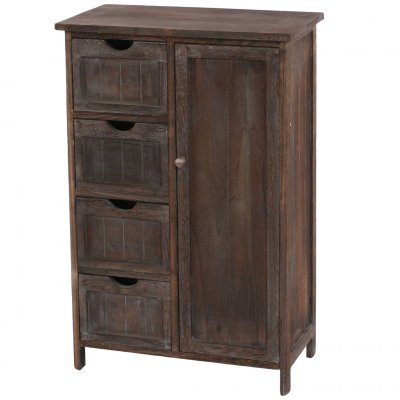 Commode / armoire, 82x55x30cm, shabby chic, vintage ~ marron