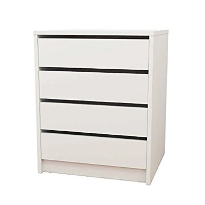 Commode / Meuble de rangement coloris blanc - Hauteur 61.4 x Longueur 50 x Profondeur 44 cm