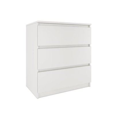 Commode moderne avec 3 tiroirs Malwa M3 - Blanc 