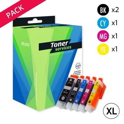  Compatible Epson 33XL Pack 5 cartouches Noir/couleurs T3357 (Orange)