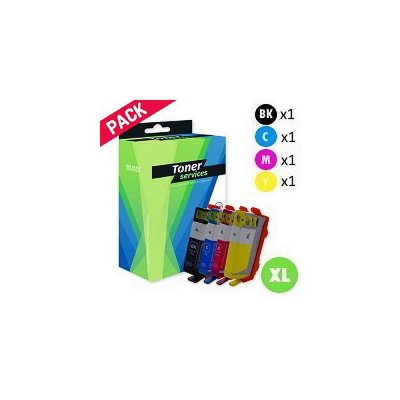 TONER SERVICES Compatible HP 920XL Pack 4 Cartouches Noir cyan magenta jaune (C2N92AE)
