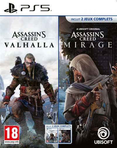 Compilation Assassin's Creed Valhalla PS5 + Assassin's Creed Mirage PS5 