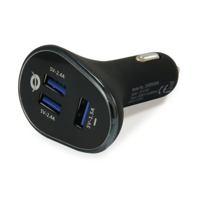PAS DE MARQUE Conceptronic 3xusb 31.5w Car Charger Noir