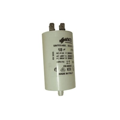 GENERIQUE Condensateur Permanent 18&mu;f 450v Pour Lave Linge - 490364