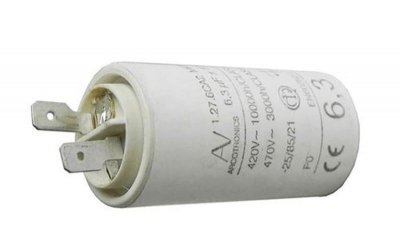 DUCATI Condensateur Permanent 6,3 Mf 450 V Pour Lave Linge - 416171064