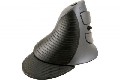 KOMELEC MICRO CONECTICPLUS Souris dordinateur verticale 5 boutons sans fil 2.4 Ghz noire