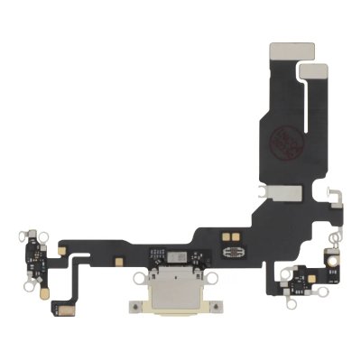  Connecteur de Charge pour iPhone 15 Port USB C plus Microphone Dor&eacute;e