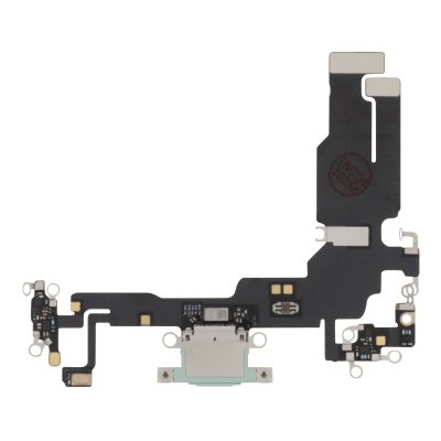 Connecteur de Charge pour iPhone 15 Port USB C plus Microphone Vert P&acirc;le
