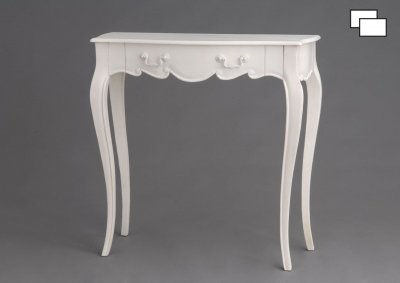Console Apolline 80x35 Acajou - Amadeus - Blanc - Bois