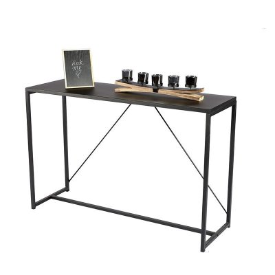 Console en m&eacute;tal - madison - l 120 x l 39 x h 79 cm - noir