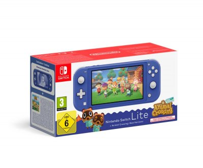 Console Nintendo Switch Lite bleue & Animal Crossing : New Horizons