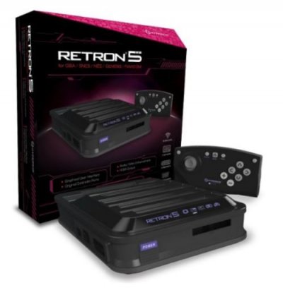 HYPERKIN Console Retron 5 GBA + SNES + NES + Genesis + Famicom noire