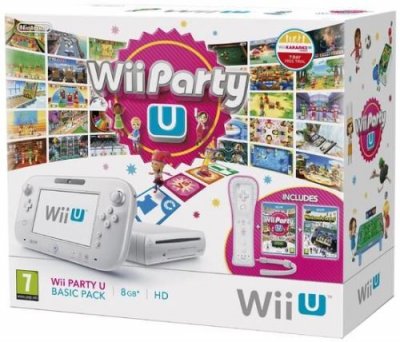 Console Wii U Basic Pack blanche 8 Go Nintendo + Wii Party U