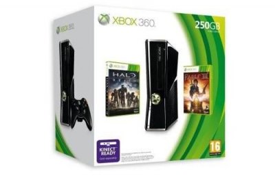 Console Xbox 360 250 Go Microsoft + Halo Reach + Fable III 