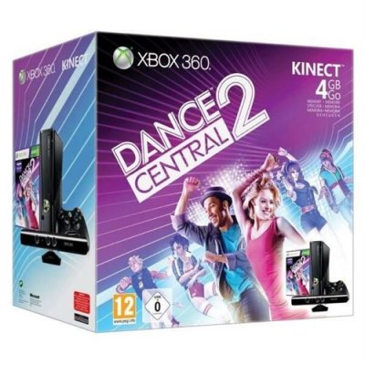 Console Xbox 360 4 Go Microsoft + capteur Kinect + Dance Central 2