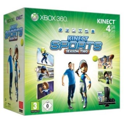 Console Xbox 360 4 Go Microsoft + capteur Kinect + Kinect Sports season 2 