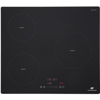 CONTINENTAL EDISON  - Plaque induction 3 foyers 3 timers - 3 boosters - noir
