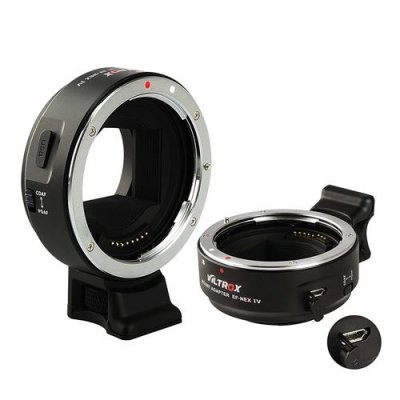 VILTROX Convertisseur EF-NEX IV Sony E / FE pour objectifs Canon EF / EF-S