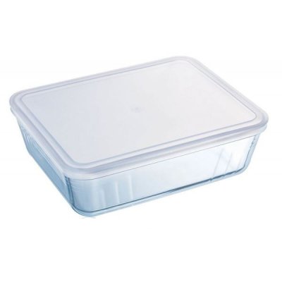PYREX Cook & freeze plat rectangulaire avec couvercle plastique 27 x 22 cm