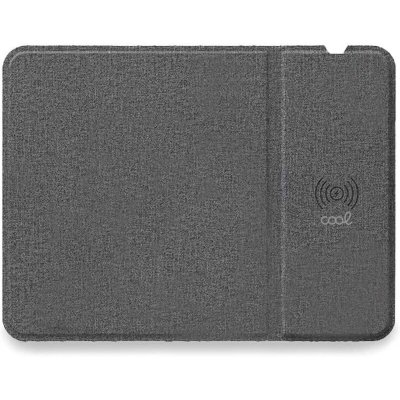 COOL  alfombrilla rat&oacute;n + base carga inal&aacute;mbrica qi 15w