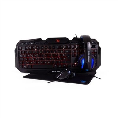 COOLBOX  Deep Gaming Gaming Pack Noir Spanish QWERTY