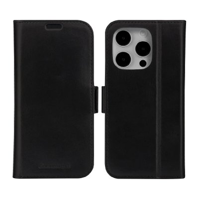 DBRAMANTE1928 Copenhagen - Etui &agrave; rabat pour t&eacute;l&eacute;phone portable - cuir pleine fleur - noir