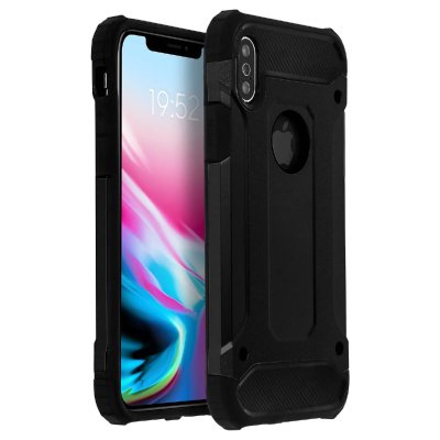 AVIZAR Coque Anti-Choc Noire  Defender II pour iPhone X/XS