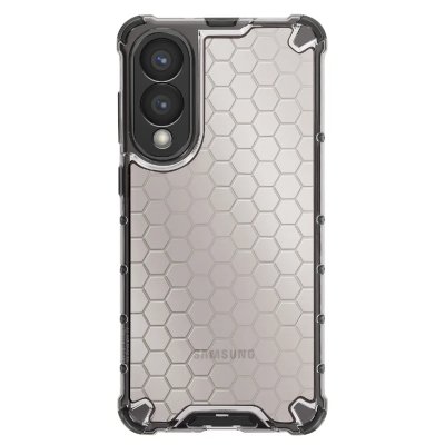 AVIZAR Coque Antichoc pour Samsung S25 Edge Coins Renforc&eacute;s Finition Fum&eacute;e Noir