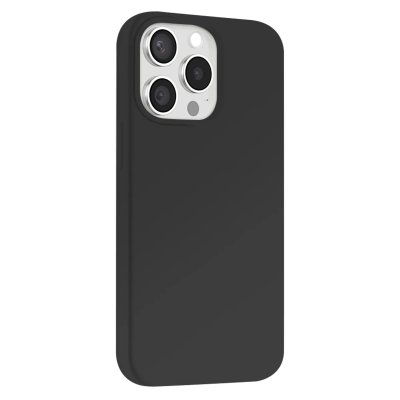 MOXIE Coque Antichoc Premium pour iPhone 15 Pro Collection Color Skin en TPU Noir