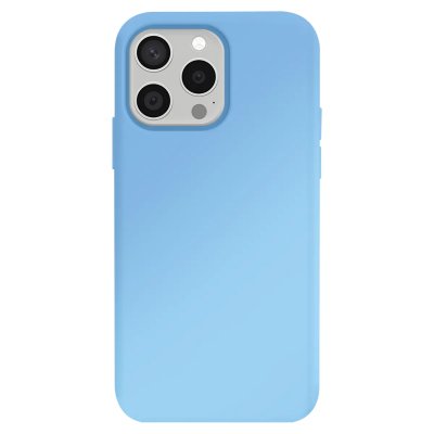 MOXIE Coque Antichoc Premium pour iPhone 15 Pro Max Collection Color Skin en TPU Bleu ciel