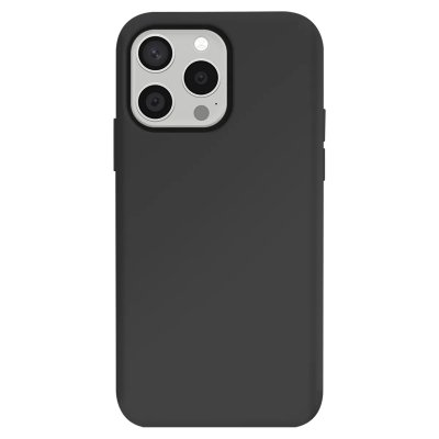 MOXIE Coque Antichoc Premium pour iPhone 15 Pro Max Collection Color Skin en TPU Noir