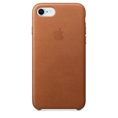 APPLE Coque  cuir pour iPhone 7 / 8 - Havane