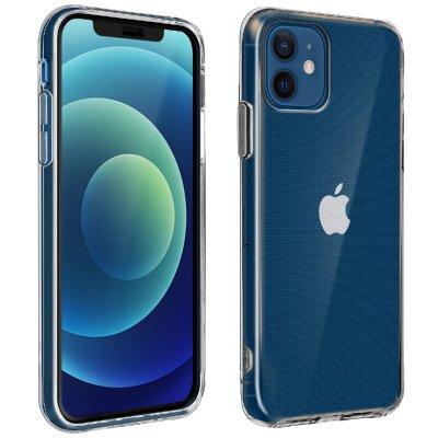 AVIZAR Coque Apple iPhone 12 / 12 Pro Souple et Film Verre Tremp&eacute; Duret&eacute; 9H noir