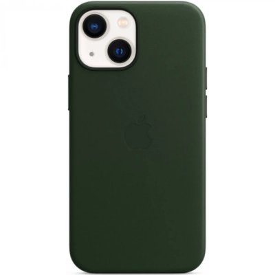 APPLE Coque  iPhone 13 mini Cuir vert MagSafe 