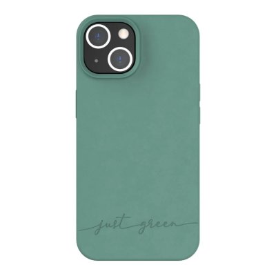 JUST GREEN Coque Apple iPhone 14 Biod&eacute;gradable Night Green  - Neuf