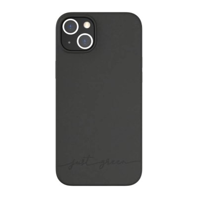 JUST GREEN Coque Apple iPhone 14 Plus Biod&eacute;gradable Noire  - Neuf
