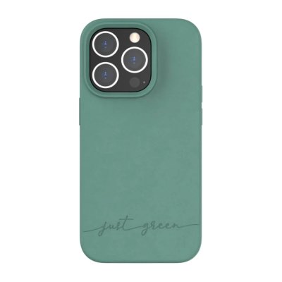 JUST GREEN Coque Apple iPhone 14 Pro Biod&eacute;gradable Night Green  - Neuf