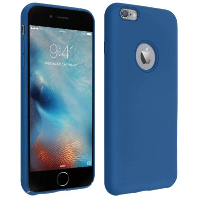 AVIZAR Coque Apple iPhone 6 Plus et 6S Plus Silicone Semi-rigide Soft Touch Bleu