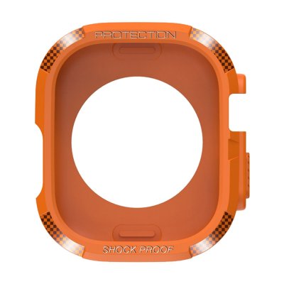 AVIZAR Coque Apple Watch 8 7 41mm Et 6 5 4 2 40mm Et 3 2 1 38mm Fibre De Carbone Orange