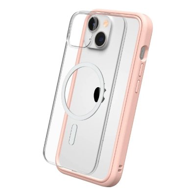 RHINOSHIELD Coque bumper  IPhone 14 Mod NX Rose MagSafe