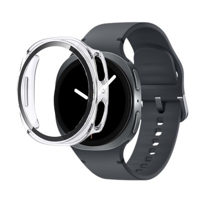 PHONILLICO Coque compatible Samsung Galaxy Watch 8 44mm - Protection rigide &eacute;tui transparent &eacute;cran verre tremp&eacute;