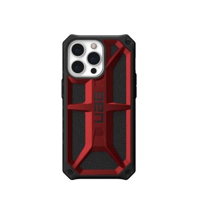 UAG Coque de protection Monarch pour iPhone 13 Pro - Noir et rouge - Neuf