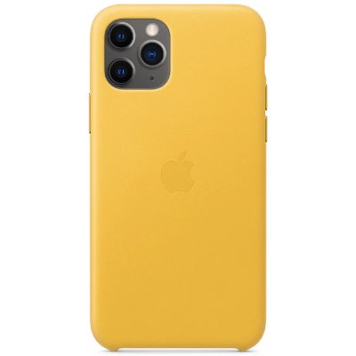 APPLE Coque en cuir avec MagSafe pour iPhone 11 Pro Jaune - Neuf