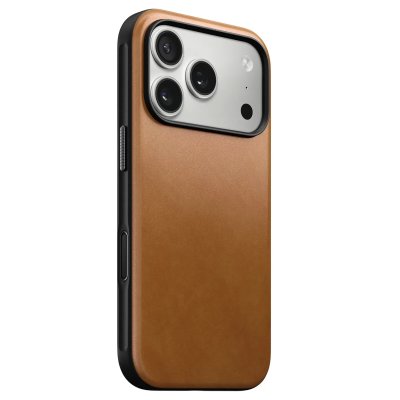 NOMAD Coque en Cuir Moderne  iPhone 17 Pro - Beige Clair - NM014315858