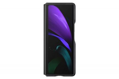 SAMSUNG Coque en cuir pour  Fold 2 Noir
