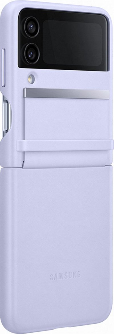 SAMSUNG Coque en cuir pour  galaxy z flip 4 lavande EF-VF721LLEGWW