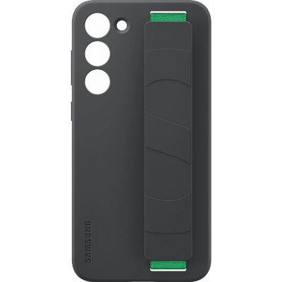 SAMSUNG Coque en silicone avec lani&egrave;re pour  Galaxy S23+ 5G Noir