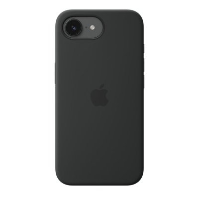 Coque en silicone avec MagSafe Apple Noir pour iPhone 17e
