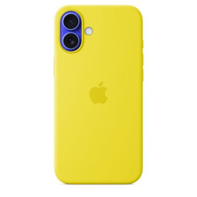 APPLE Coque en silicone avec MagSafe pour iPhone 16 Plus Carambole 